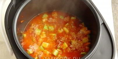 кабачки с рисом в мультиварке