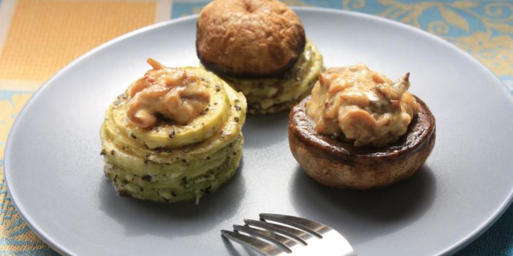 Рецепт кабачки с шампиньонами