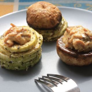 Кабачки с шампиньонами