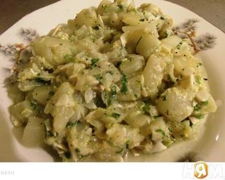 Кабачки с яйцом