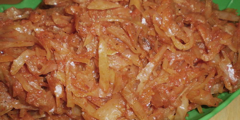 Рецепт капуста белокочанная тушеная