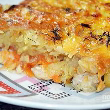 Рецепт Капуста со свининой в духовке