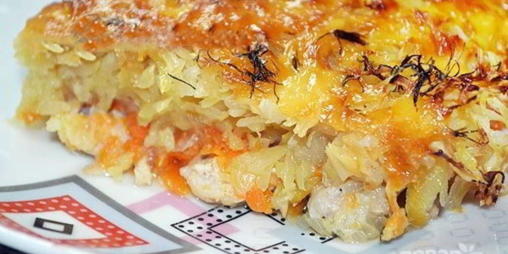 Рецепт капуста со свининой в духовке