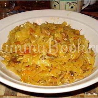 Капуста тушенная со свининой