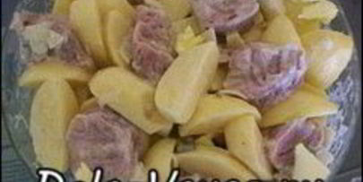 картошка запеченная в духовке со свиной вырезкой