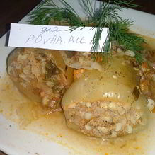 Рецепт Перец, фаршированный булгуром, мясом и овощами