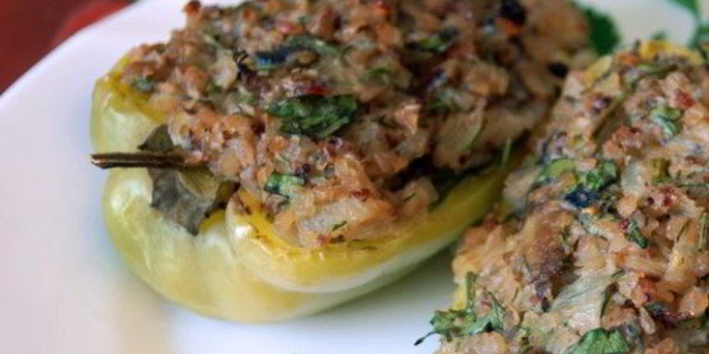 Рецепт перец, фаршированный гречкой и грибами