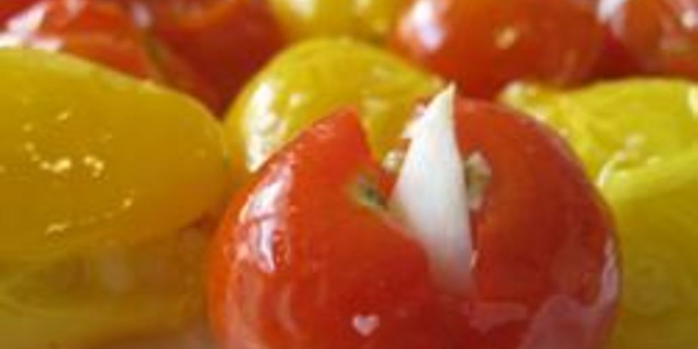 Рецепт помидоры черри запеченные с чесноком