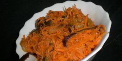 синенькие с морковкой по-корейски
