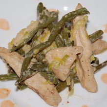 Рецепт Стручковая фасоль под сливочным соусом