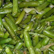 Рецепт Стручковая фасоль с луком и специями
