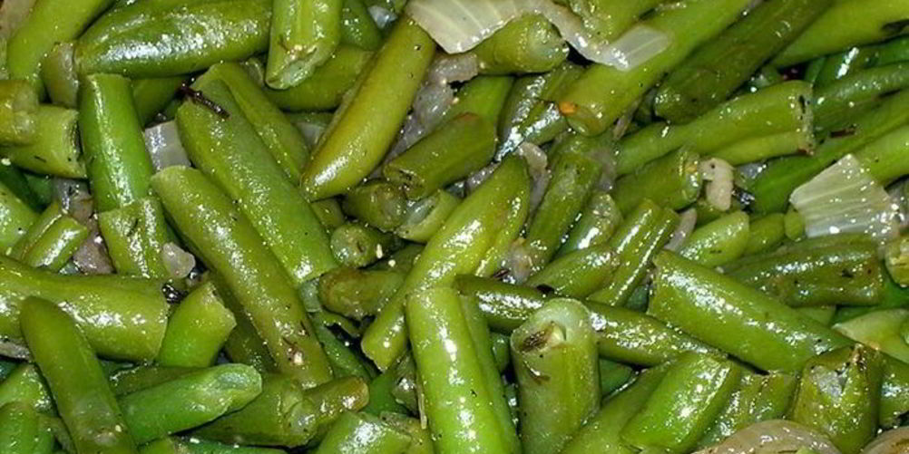 Рецепт стручковая фасоль с луком и специями
