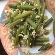Рецепт Стручковой фасоли с вареныма яйцома