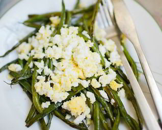 Стручковая фасоль жареная