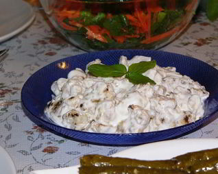 Цветная капуста с натуральным йогуртом