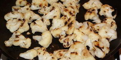 цветная капуста с натуральным йогуртом