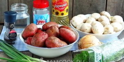 тушеная картошка с грибами в мультиварке