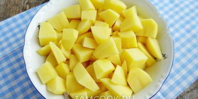 тушеная картошка с грибами в мультиварке