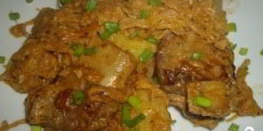 Рецепт тушеная картошка со свиными ребрышками