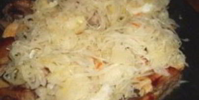 тушеная картошка со свиными ребрышками