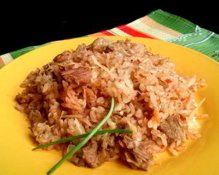 Тушеная квашеная капуста с мясом