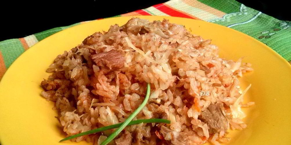 Рецепт тушеная квашеная капуста с мясом