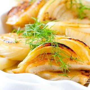 Тушеный фенхель