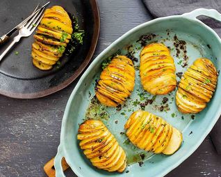 Запеченная картошка гармошка