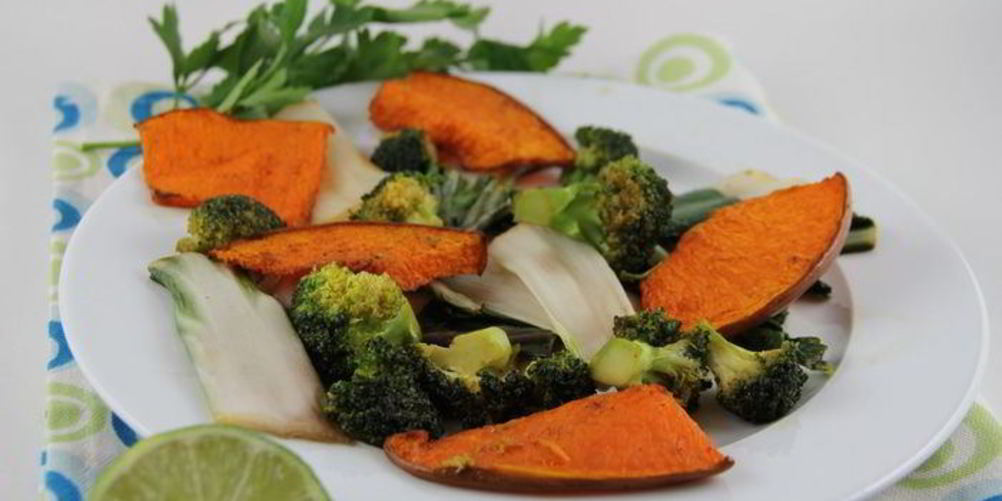 Рецепт запеченная пряная тыква с овощами в китайском стиле