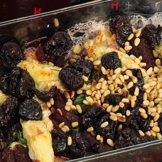 Запеченная свекла с козьим сыром