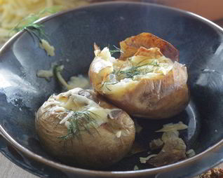 Запеченный картофель с сыром