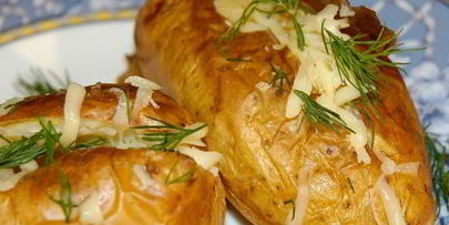 запеченный картофель с сыром