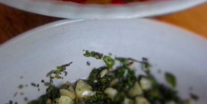 запеченные баклажаны и перцы