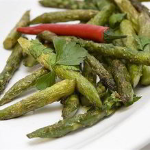 Рецепт Жареная в духовке спаржа