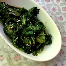 Рецепт Жареные салатные листья с имбирем