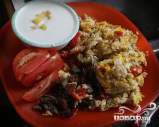 Говяжья печенка с картофелем