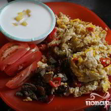 Рецепт Говяжья печенка с картофелем