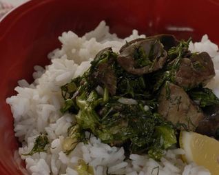 Говяжья печенка в лимонном соусе