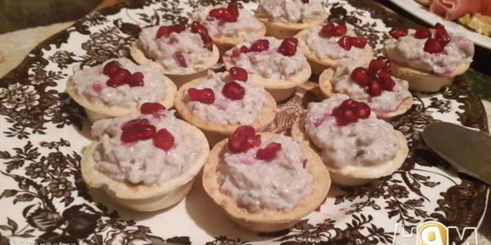 Рецепт корзиночки с печенью трески