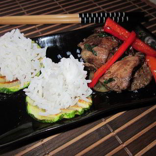 Куриная печень по японски