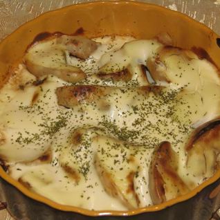 Куриная печень с яблоками