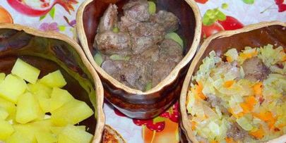 куриная печень в горшочках с картошкой