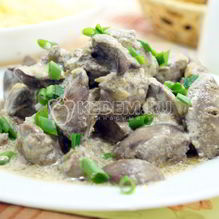 Рецепт Куриная печень в сметане