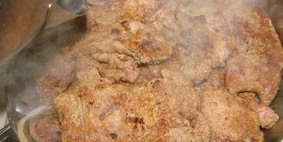 отбивные из печени