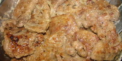 отбивные из печени