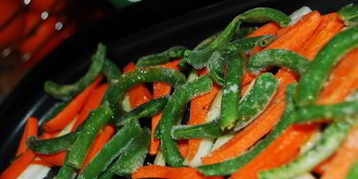 паровая печенка с пастой орзо