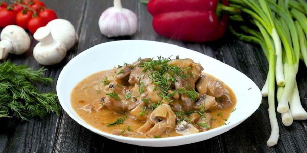 Рецепт печень по-строгановски