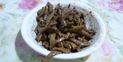 печень с апельсинами