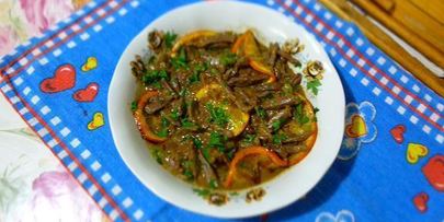 печень с апельсинами