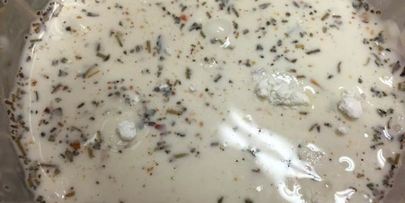 печень с грибами под сливочным соусом